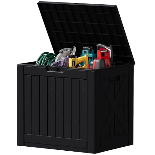 40 Gallon Deck Box Lockable Outdoor Storage Box Waterproof for Patio