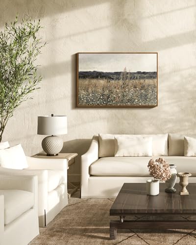 Framed Canvas Wall Art Vintage Decor