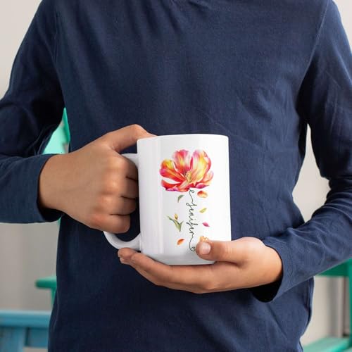Personalized Flower Blossom Decorative Mug