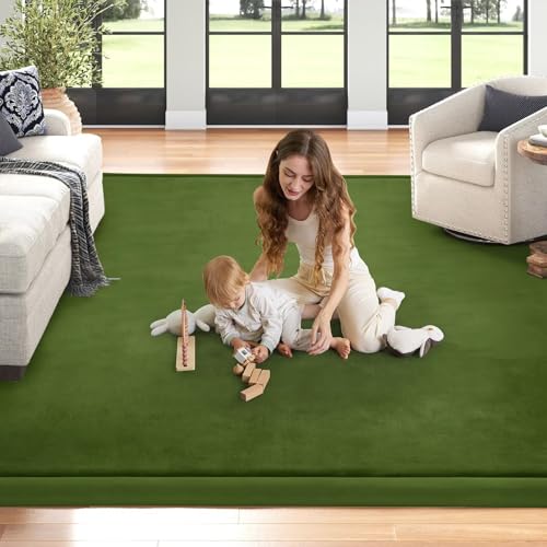Baby Play Mat for Floor Nursery Muscle Mat Area Rug Playroom Rug 79x110" Elastic Foam 1.3" Thick Crawling Mat for Babies