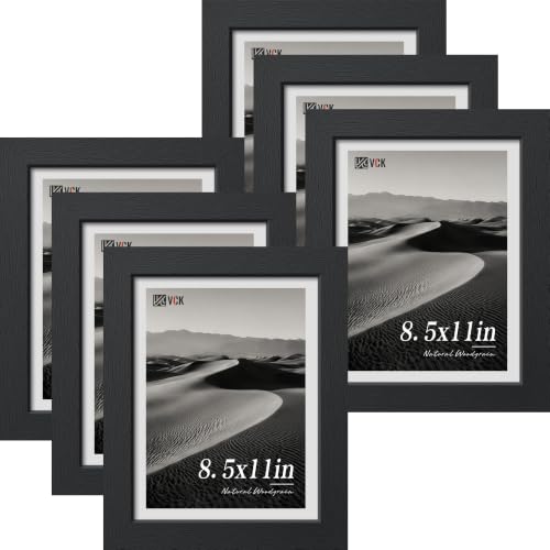 8.5x11 Picture Frame Set of 6