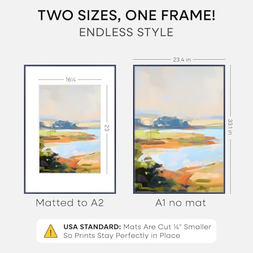 A1 Blue Poster Frame