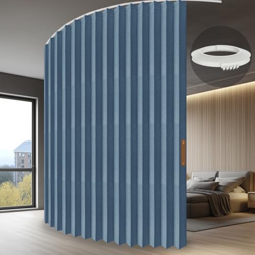 Accordion Partition Curtain with Ceiling Track