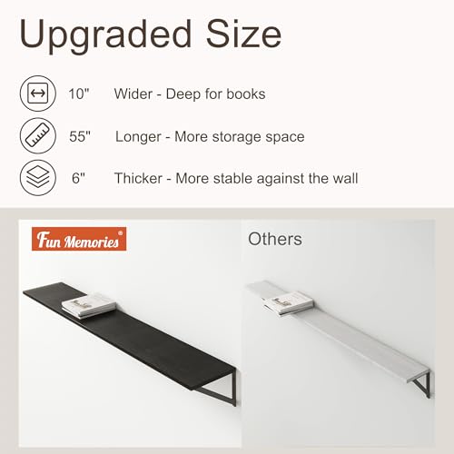 Floating Shelves 55 Inch Long (2 Count)
