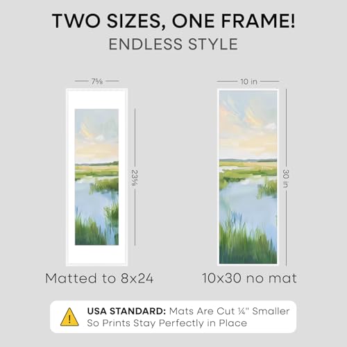 10x30 White Picture Frame