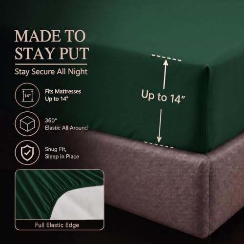 Twin Comforter Set Emerald Green