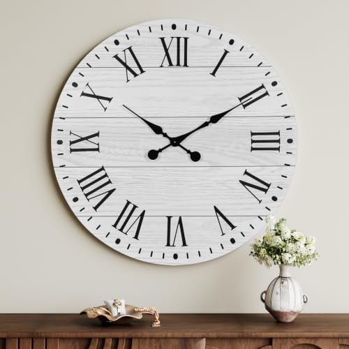 Large Wall Clock with Roman Numeral