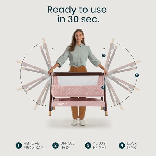 CoZee® Luxe Bedside Bassinet & Sleeper