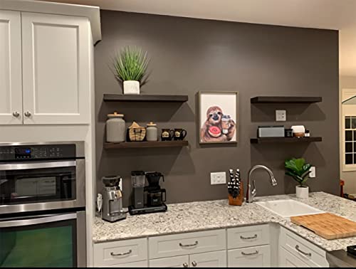 42 inch Wooden Floating Shelves for Wall