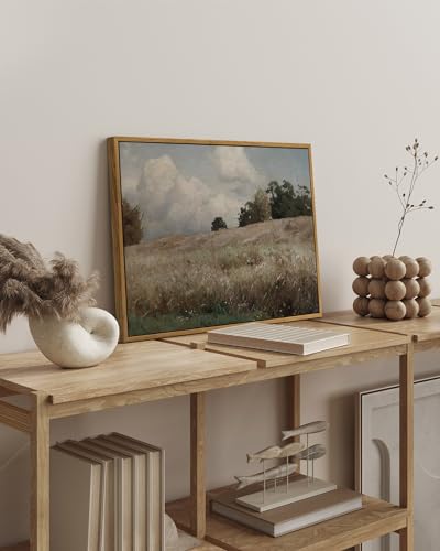 Framed Canvas Wall Art Vintage Decor
