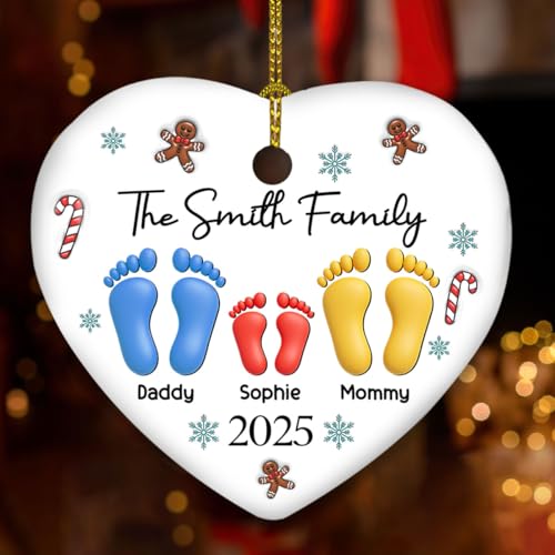 Personalized 3D Effect Ceramic Ornament