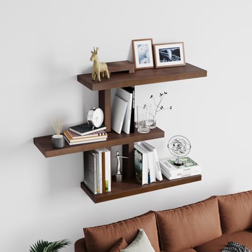 Variable Wood Floating Shelves Set of 3
