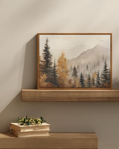 Framed Canvas Wall Art Vintage Decor