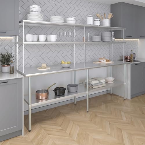 96 Inch Double Tier Overshelf