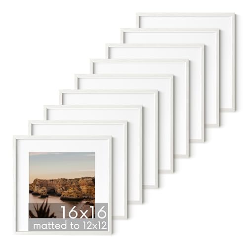 White Oak Wood 16x16 Picture Frames (9 Count)