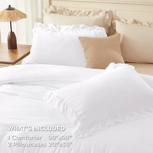 Ruffle Oversized Queen Comforter Set
