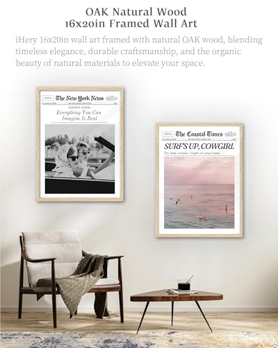 16x20in Everything You Can Imagine Is Real Framed Newspaper Art