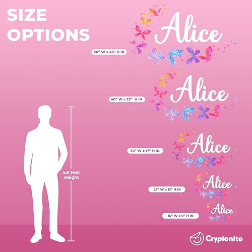 Personalized Name Wall Decals for Girls Bedroom