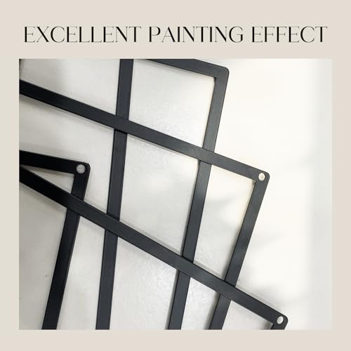4 Pack Black Abstract Metal Wall Art (4 Count)