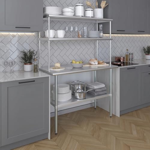 48 Inch Double Tier Overshelf