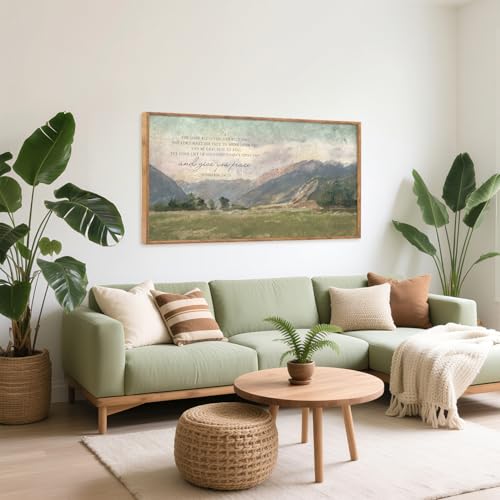 Numbers 6:24-26 May the Lord Bless You Framed Wall Art 40x20 Inch