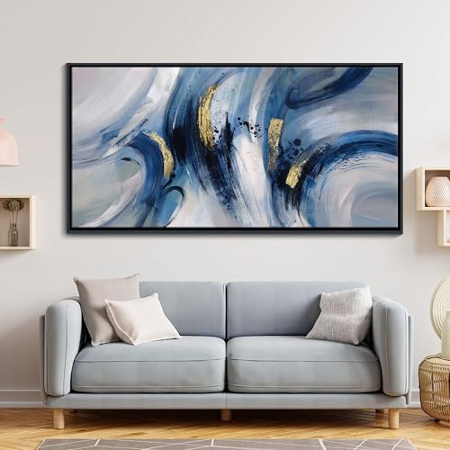 Abstract Line Art Framed Canvas