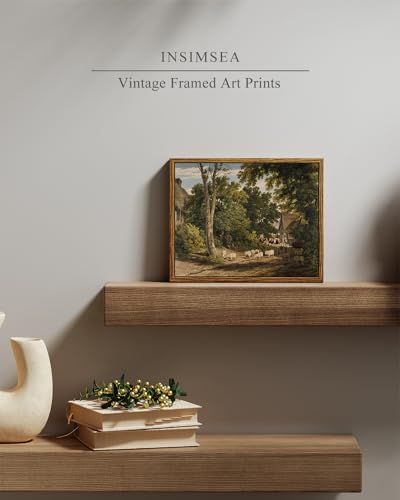 Framed Canvas Wall Art Vintage Decor