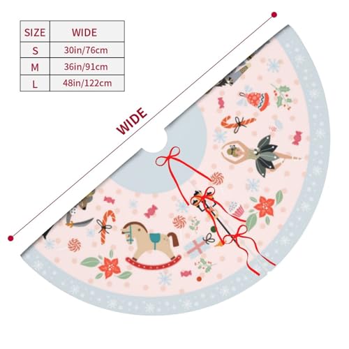 36" Cute Nutcracker Christmas Tree Skirt