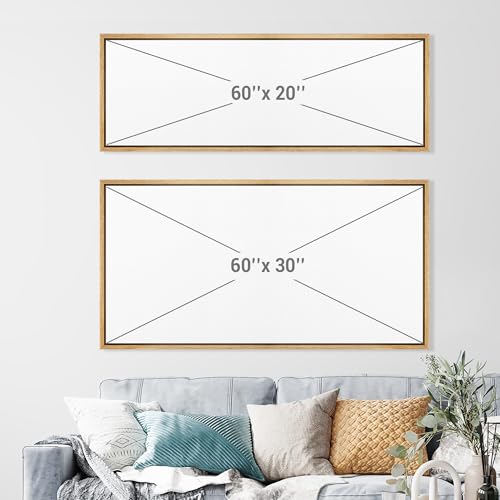 Extra Large Framed Canvas Print Wall Art Modern Abstract Black and White Shapes Antique Retro Fine Art Illustrations Decorative Colorful for Bedroom