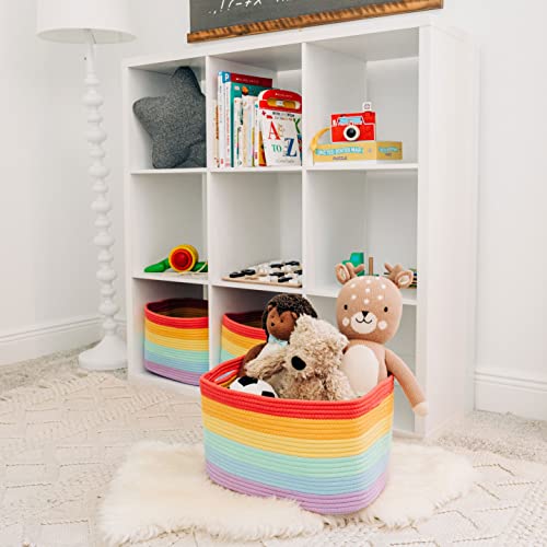 Rainbow Baskets for Shelves (3 Count)