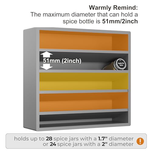 4 Tier Spice Rack Organizer for Cabinet
