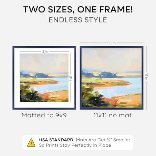 11x11 Blue Picture Frame