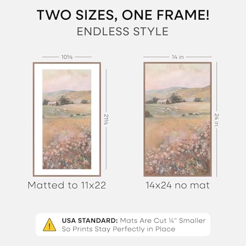 14x24 Mocha Picture Frame
