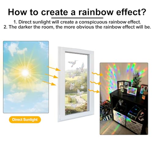 16 Pcs Window Decals to Prevent Bird Strikes