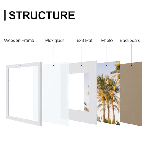 12x12 Picture Frames Set of 9 for Wall Mounting (9 Count)
