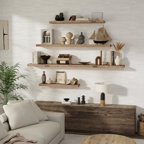 Floating Shelves Reclaimed Barnwood (2 Count)