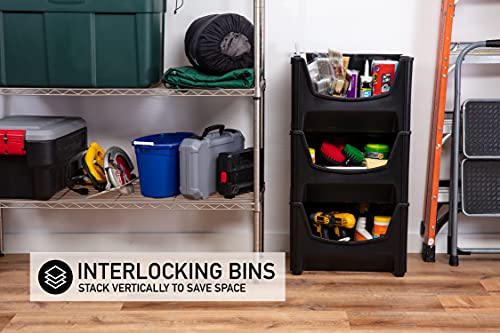 Jumbo Stackable Storage Bins (3 Count)