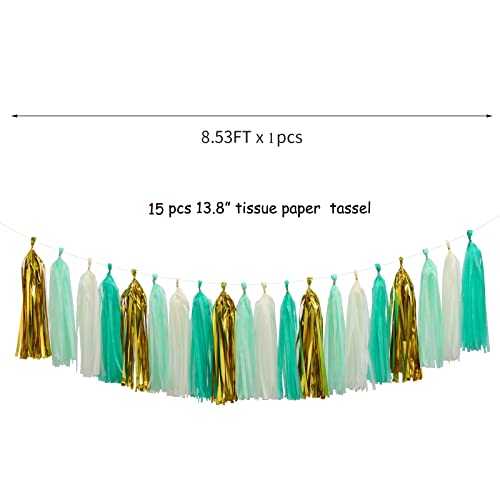 Teal Blue Mint Beige (20 Count)