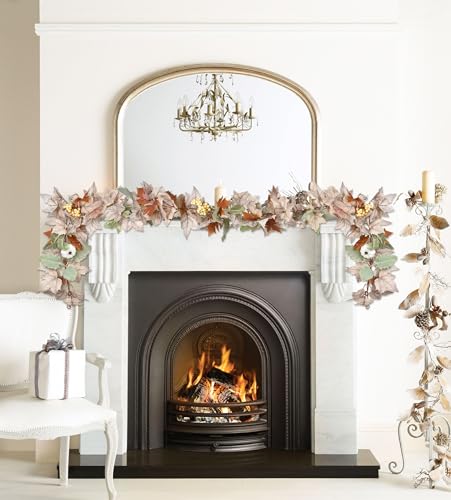 2 Pack Fall Garland Maple Leaf (11.8 Foot)