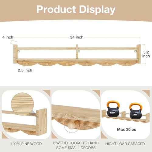 34Inch Nursery Bookshelves (4 Count)