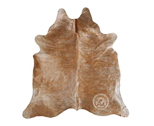 100% Genuine Palomino Beige Cowhide Rug