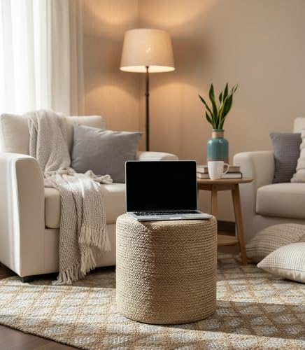 Jute Pouf Ottoman