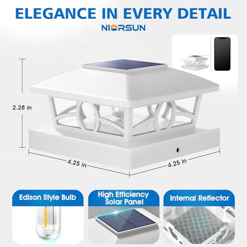 Solar Post Cap Lights (6 Count)