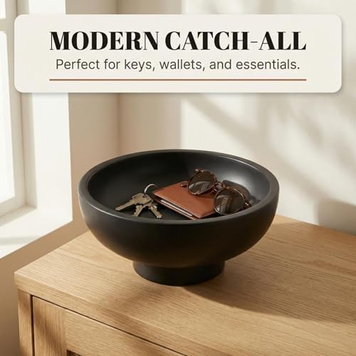 Black Decorative Bowl for Home Decor
