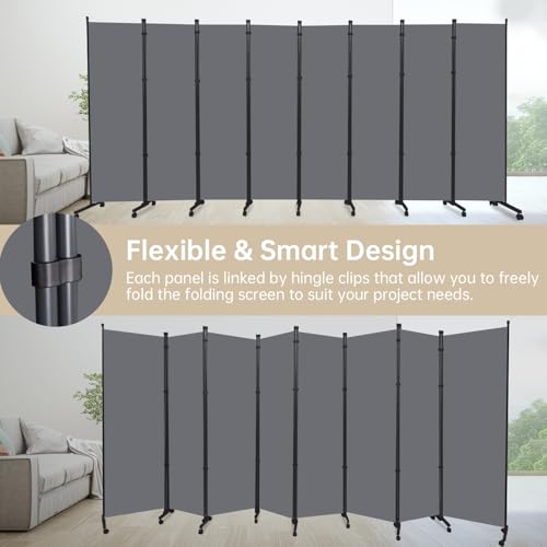 Room Divider Large 8 Panel Privacy Screen