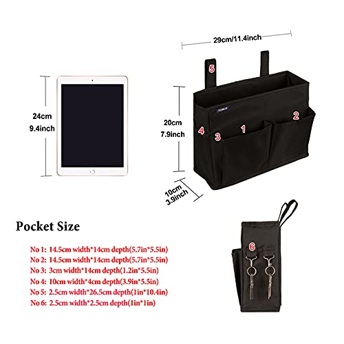 Caddy Hanging Organizer Bedside Storage Bag for Bunk and Hospital Beds