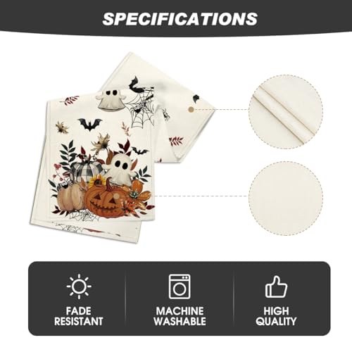 210 GSM Halloween Table Runner Home Party Decor 13x120 Inch