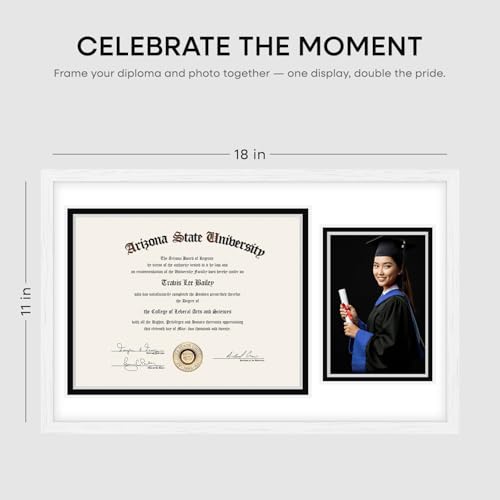 11x18 Black Oak Diploma Frame (3 Count)