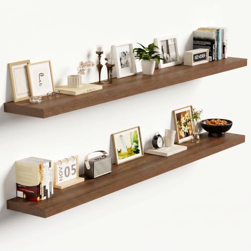 Floating Shelves 9 inch Deep 55”Long Set of 2 (2 Count)