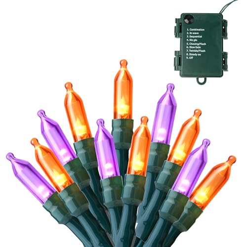 16.3FT Orange&Purple Halloween Lights